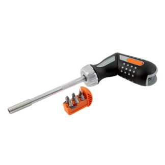 Bahco 808050P 1/4" Hex Drive Ratcheting Screwdriver with Pistol Handle