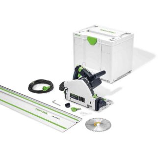 Festool 577281 TS 55 FEBQ-Plus 160mm Plunge Cut Saw in Systainer with 1400mm Rail