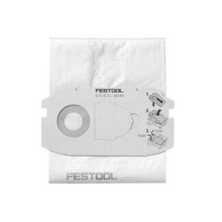 Festool 498411 Replacement Selfclean Filter Bags for CT MIDI - 5 Pack