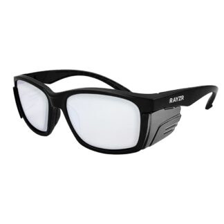 Maxisafe ERZ384 Rayzr Protective Safety Glasses Matte Black Frame with Clear Lens Alliance Hardware