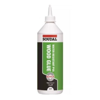 Soudal 129184 Water Resistant PVA Wood Glue 500mL (White)