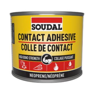Soudal 134658 Contact Adhesive 110LQ Solvent-Based Glue 500mL (Dark Amber)