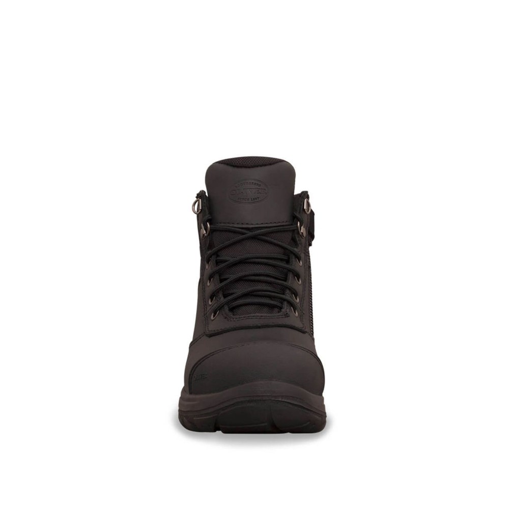Oliver 34-660 Black Zip-Sided Ankle Safety Work Boots Oliver 34-660 Black Zip-Sided Ankle Safety Work Boots