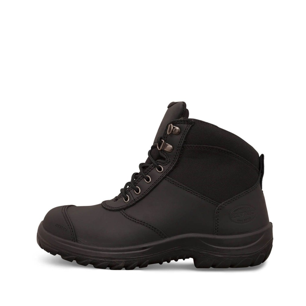 Oliver 34-660 Black Zip-Sided Ankle Safety Work Boots Oliver 34-660 Black Zip-Sided Ankle Safety Work Boots