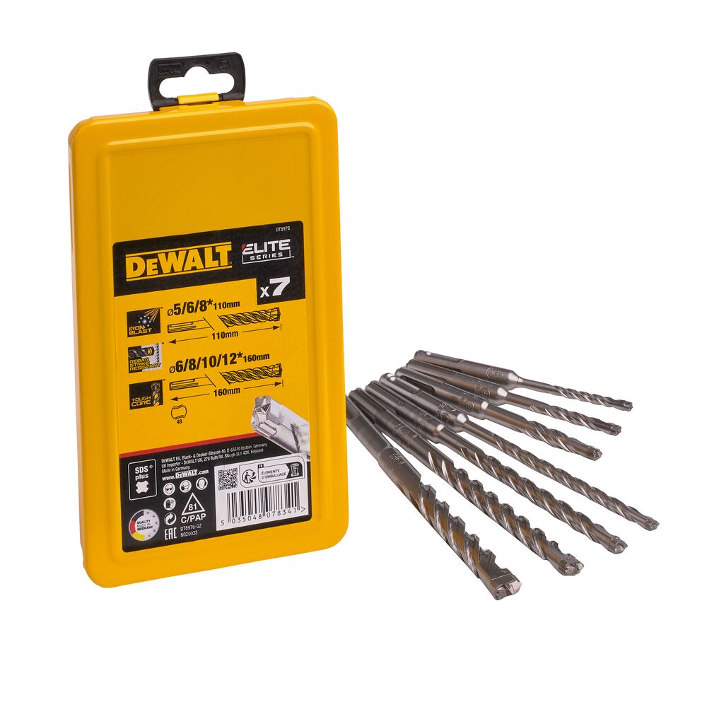 DeWalt DT8976-QZ SDS-Plus XLR 7-Piece Masonry Drill Set DeWalt DT8976-QZ SDS-Plus XLR 7-Piece Masonry Drill Set
