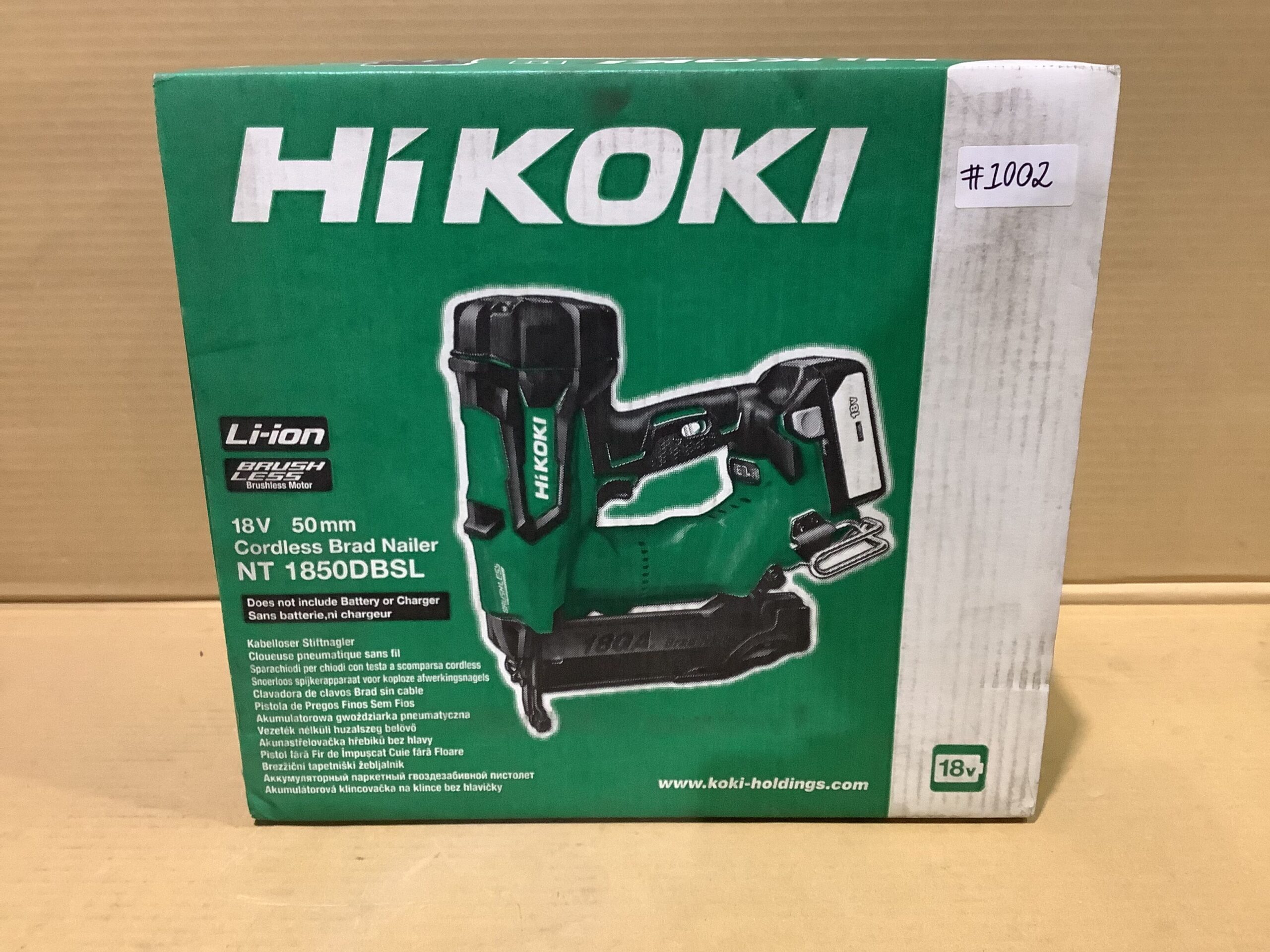 HiKOKI NT 1850DBSL 18V 50mm Cordless Brad Nailer HiKoki NT 1850DBSL 18V 50mm Cordless Brad Nailer