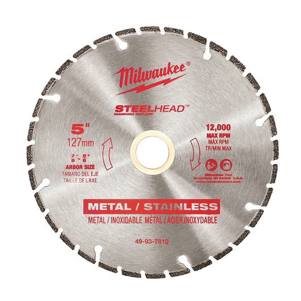 Milwaukee 125mm Diamond Cutting Wheel 49937810 Milwaukee 125mm Diamond Cutting Wheel 49937810