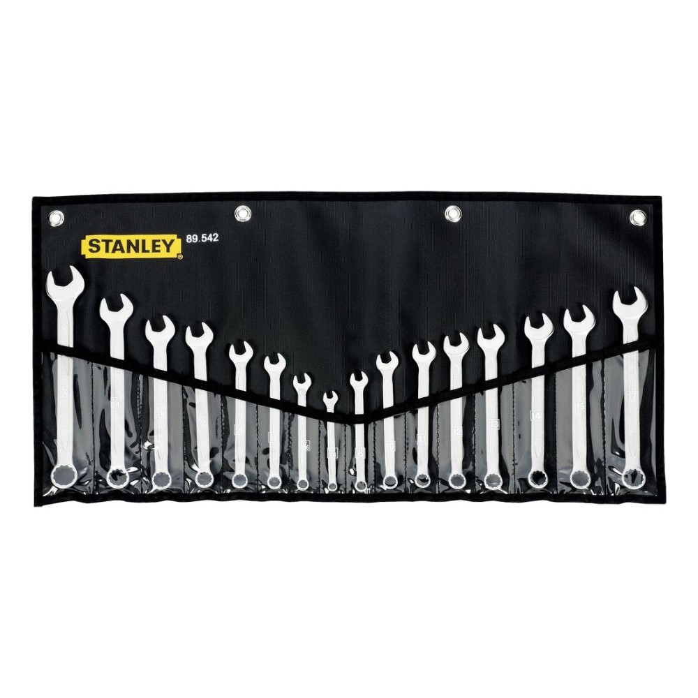 Stanley 16-Piece Metric & A/F Combination Spanner Set 89-542 Stanley 16-Piece Metric & A/F Combination Spanner Set 89-542