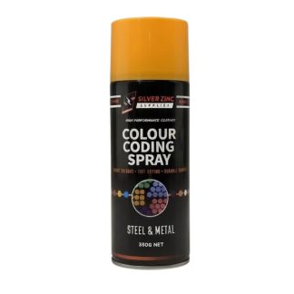 Silver Zinc Supplies Colour Coding Spray Paint Marigold CCS-MGD-350