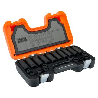 Bahco 20-Piece 1/2" Drive Metric Impact Socket Set D-DD/S20