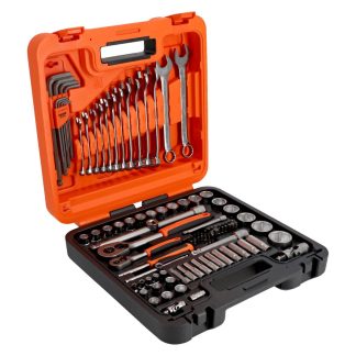 Bahco 98-Piece 1/4" & 1/2" Drive Metric Socket & Bit Set S98MC1H