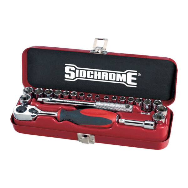 Sidchrome 23-Piece 1/4" Drive Metric & A/F Socket Set SCMT12110 Sidchrome 23-Piece 1/4" Drive Metric & A/F Socket Set SCMT12110