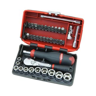 Sidchrome 38-Piece 1/4" Drive Nano Socket & Bit Set SCMT12120