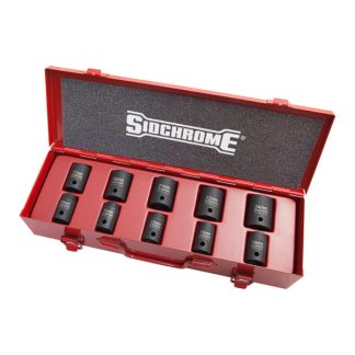 Sidchrome 10-Piece 1/2" Drive Metric Impact Socket Set XS410MT