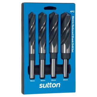Sutton Tools 4-Piece Reduced Shank Drill Set D188RS4M