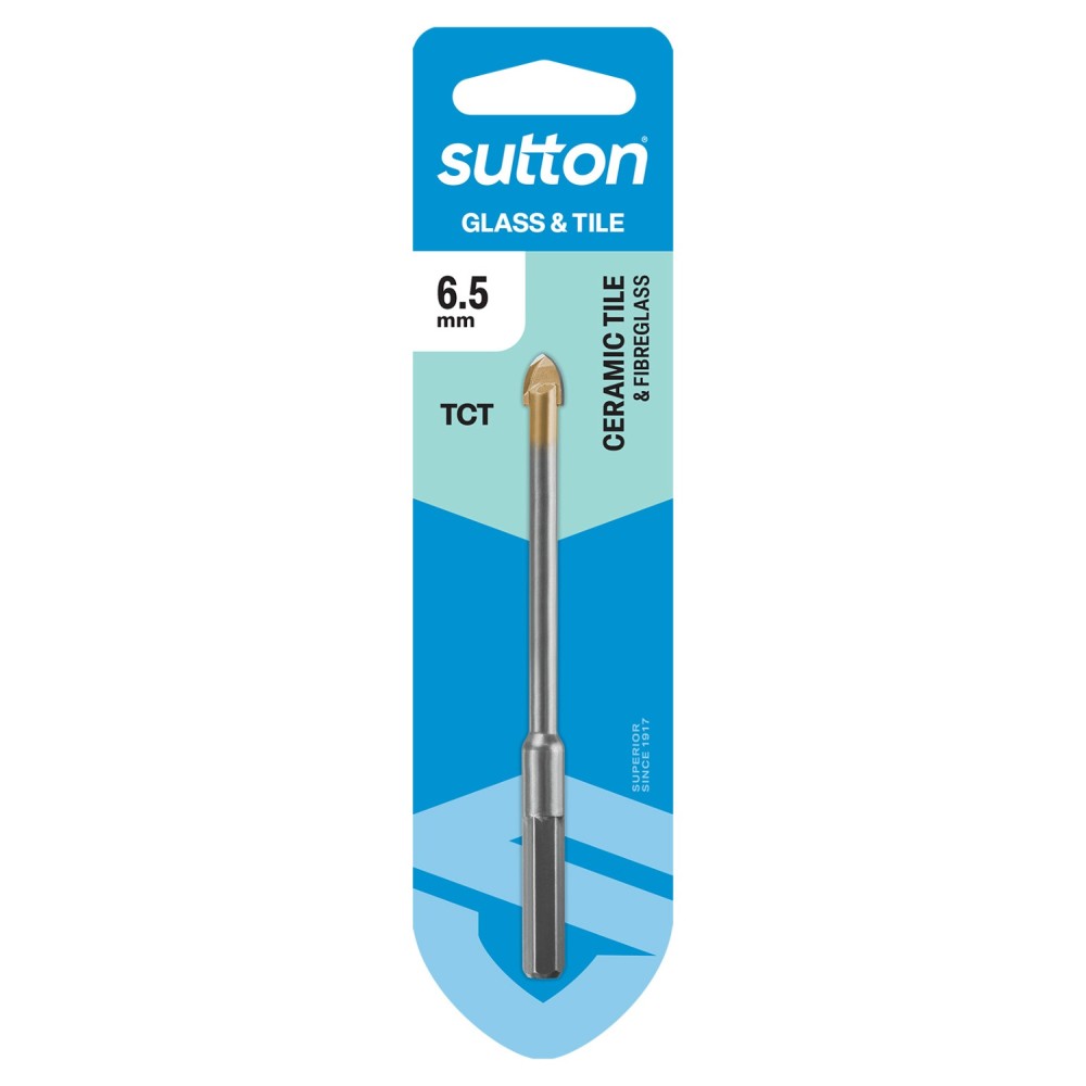 Sutton Tools 6.5mm Glass & Tile Drill Bit D6040650 Sutton Tools 6.5mm Glass & Tile Drill Bit D6040650