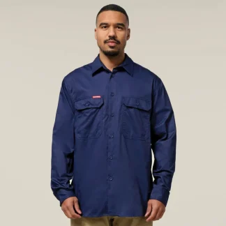 Hard Yakka Core Long Sleeve Lightweight Vented Cotton Shirt Y04630