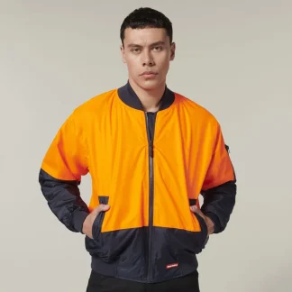 Hard Yakka Core Hi-Vis 2-Tone Waterproof Bomber Jacket Y06670