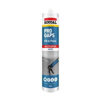 Soudal Pro Gaps Fill & Paint 300mL (White) 174920