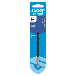 Sutton Tools SupaBit Plus HSS Nano Coated Drill Bit 6mm D221H0600