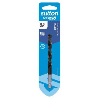 Sutton Tools SupaBit Plus HSS Nano Coated Drill Bit 8mm D221H0800