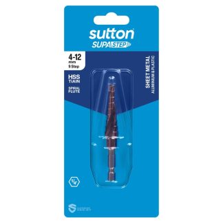 Sutton Tools SupaStep 1/4" Hex Shank Step Drill 4-12mm D50541209