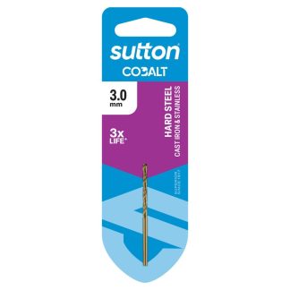 Sutton Heavy Duty Cobalt Jobber Drill 3.0mm D1080300