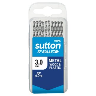 Sutton XP Bullet Jobber Drill Bit 3.0mm 10-Pack D220T0300