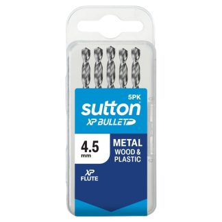 Sutton XP Bullet Jobber Drill Bit 4.5mm 5-Pack D220T0450
