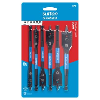 Sutton 6-Piece SupaBore Spade Bit Set D501SS6W