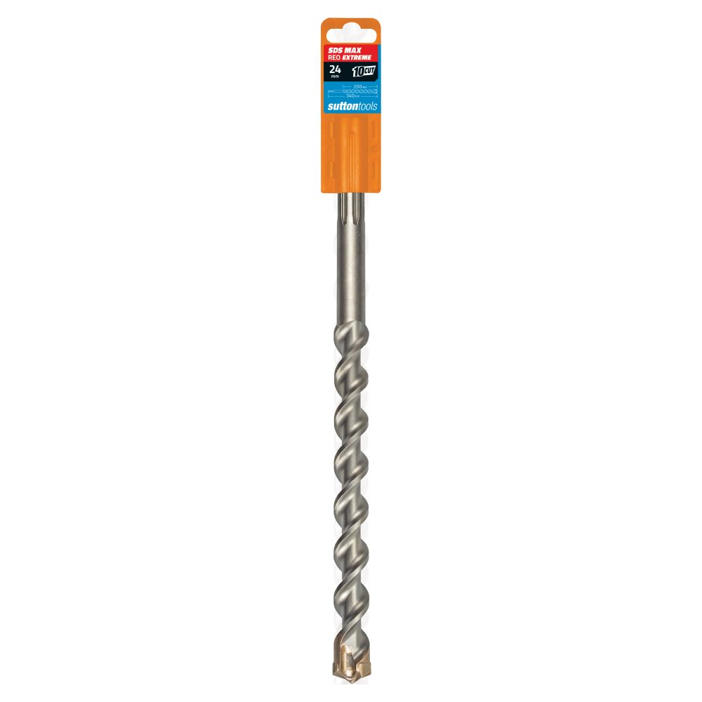 Sutton Reo Extreme 10-Cut SDS-Max Drill Bit 24.0 x 340mm D6442400 Sutton Reo Extreme 10-Cut SDS-Max Drill Bit 24.0 x 340mm D6442400