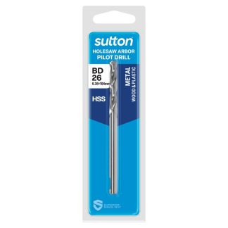 Sutton BD26 HSS Pilot Drill 6.35 x 104mm H112BD26