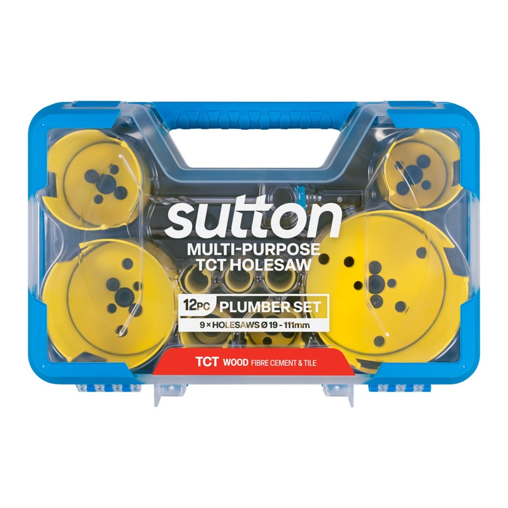 Sutton 12-Piece TCT Multi-Purpose Holesaw Set H127MP7 Sutton 12-Piece TCT Multi-Purpose Holesaw Set H127MP7