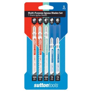 Sutton 5-Piece Euro Shank Jigsaw Blade Set H4900005