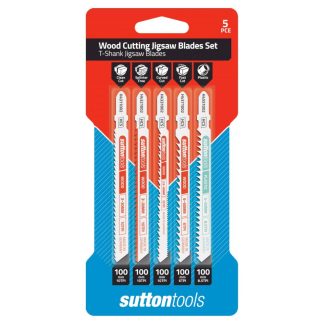 Sutton 5-Piece Euro Shank Jigsaw Blade Set H4910005