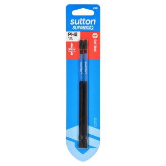 Sutton SupaTorq Impact Screwdriver Bit PH2 x 150mm 2-Pack S200H02G02