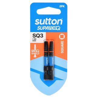 Sutton SupaTorq Impact Screwdriver Bit SQ3 x 50mm 2-Pack S204H02B03