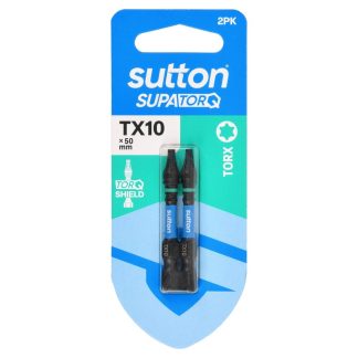 Sutton SupaTorq Impact Screwdriver Bit TX10 x 50mm 2-Pack S212H02B10