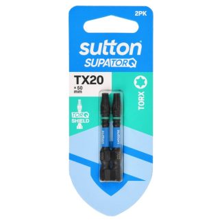 Sutton SupaTorq Impact Screwdriver Bit TX20 x 50mm 2-Pack S212H02B20