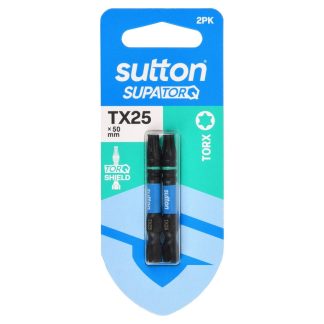 Sutton SupaTorq Impact Screwdriver Bit TX25 x 50mm 2-Pack S212H02B25